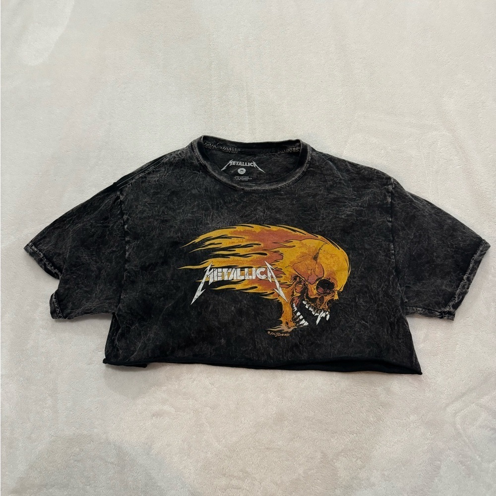 Urban Outfitters Metallica Super Cropped Tee​​​